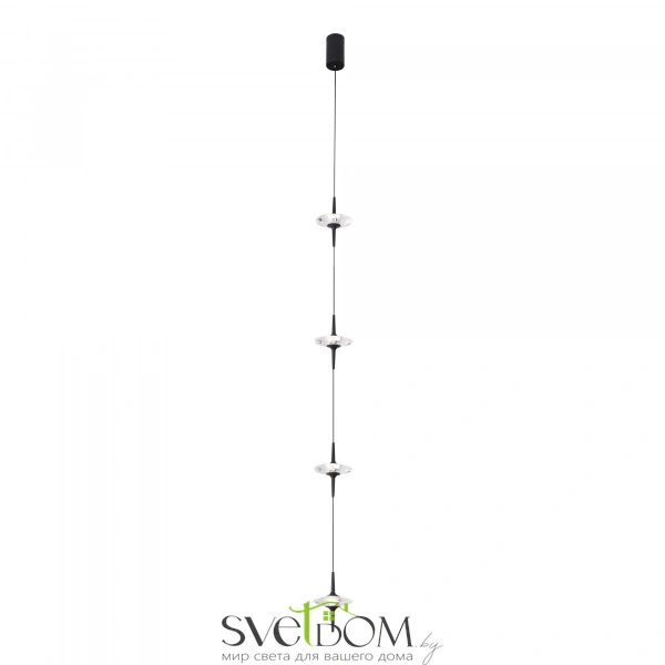 SL6231.403.04 Светильник подвесной ST-Luce Черный/Прозрачный LED 4*5W 4000K ZENITH