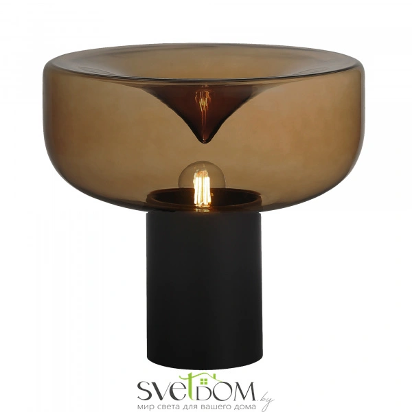 SL6014.414.01 Прикроватная лампа ST-Luce Черный/Коричневый E27 1*40W RIPPLE