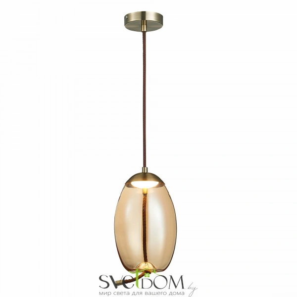 SL6108.333.01 Люстра подвесная ST-Luce Бронза/Янтарный LED 1*10W 3000K OZZIO