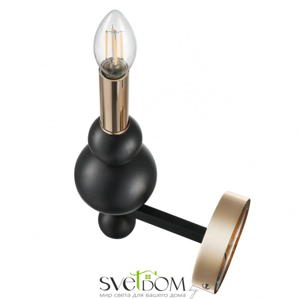 8106/1W MODERNI LN26 130 черный/золото, металл Бра E14 1*40W 220V NANA