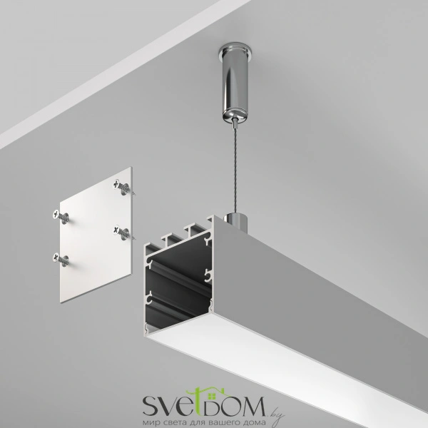 Алюминиевый профиль подвесной -накладной 35x35 ALM-3535B-S-2M