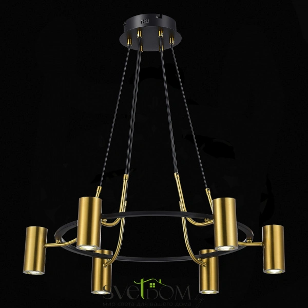 SL1215.403.06 Светильник подвесной ST-Luce Черный, Латунь/Латунь GU10 6*5W 4000K TALIA