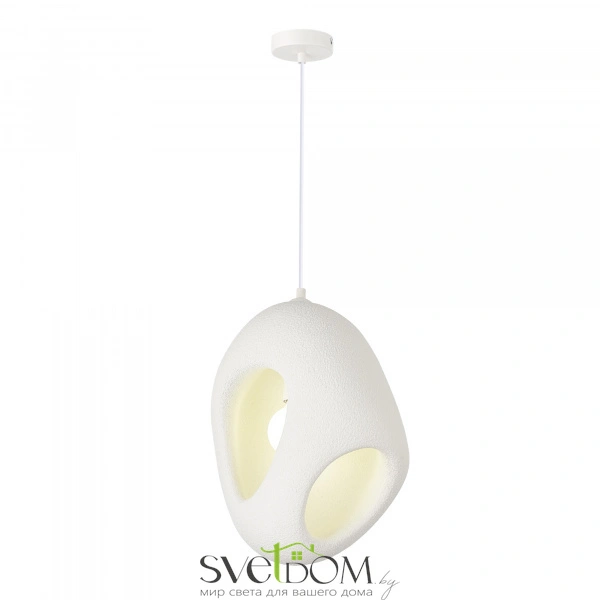 SL1522.543.01 Светильник подвесной ST-Luce белый/белый E27 1*60W WABI SABI
