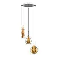 Lightstar 803053 Подвес PENTOLA 3х25W G9 ХРОМ/ЯНТАРЬ