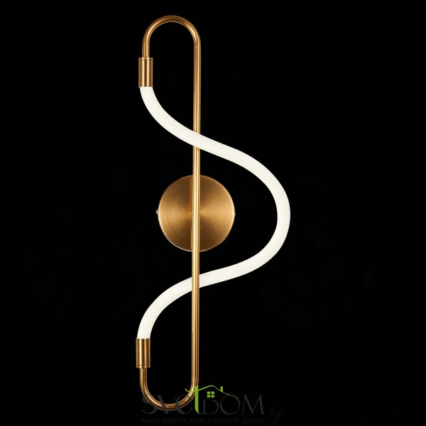 SL6102.301.10 Светильник настенный ST-Luce Латунь/Белый LED 1*10W 4000K SAGRATO