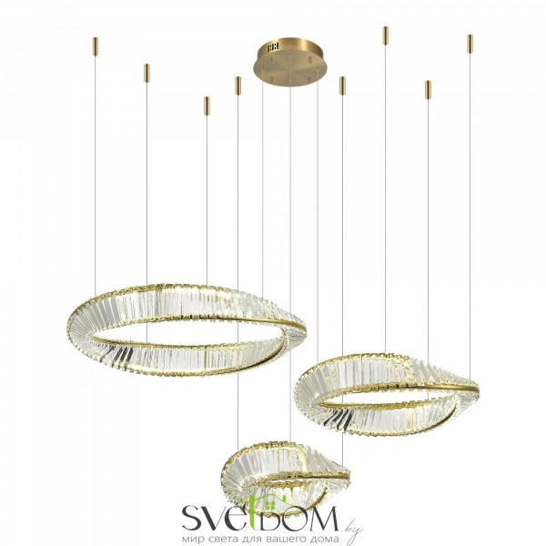 SL6204.311.03 Светильник подвесной ST-Luce Латунь/Прозрачный LED 1*97W 4000K RITORTO