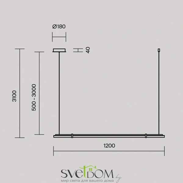 Подвесной светильник Maytoni MOD340PL-L20BS3K