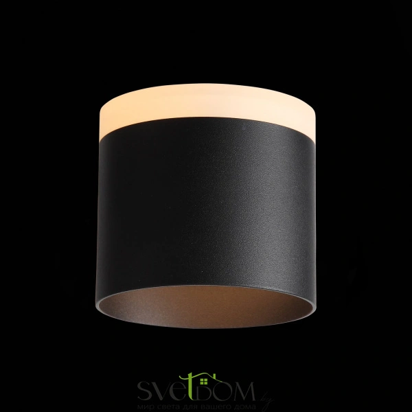ST102.402.12 Светильник потолочный Черный LED 1*12W 3000K 936Lm Ra>80 120° IP20 D100xH90 170-240V Накладные светильники