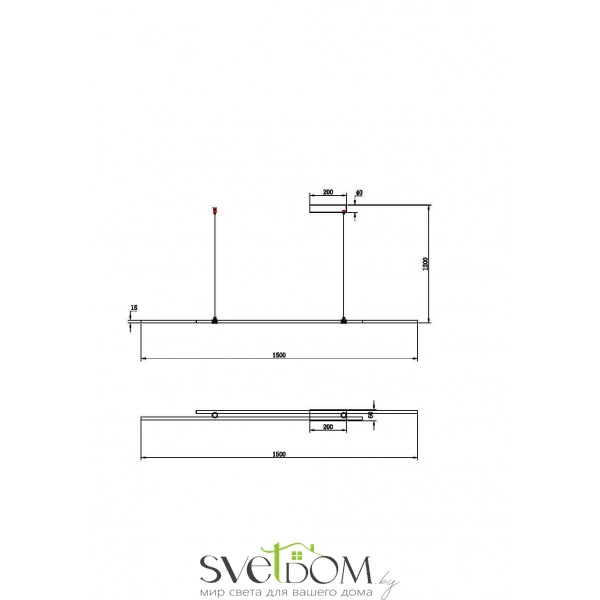 Подвесной светильник Maytoni MOD005PL-L48BSK
