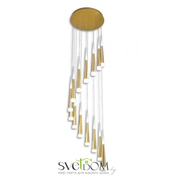Citilux Вегас CL227142 LED Люстра каскадная Золото