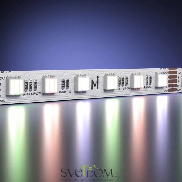 Светодиодная лента Ultra 24В 5050 20Вт/м RGB+2700-6500 K 5м IP 20 201136