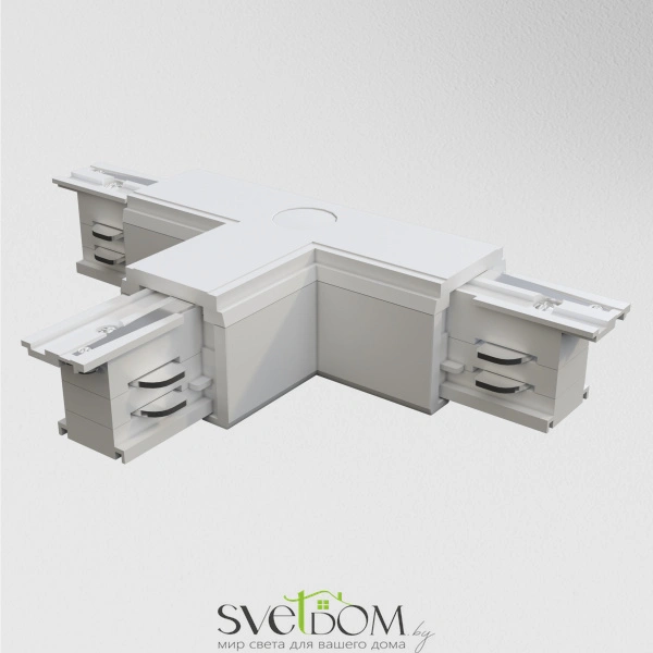 Коннектор Т-образный правый Trinity белый TRA005CT-31W-R