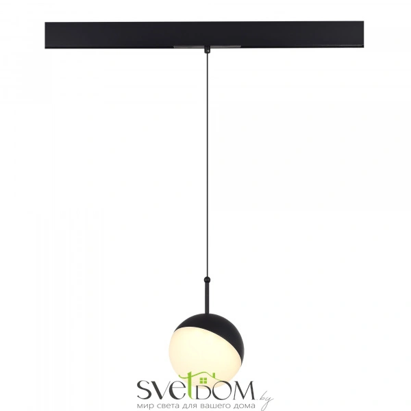 ST681.436.07 Магнитный трековый светильник Черный LED 1*7W 3000K Lm Ra90 120° IP20 D100xH- 48V SKYLINE 48