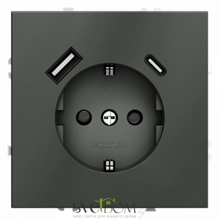 Розетка с USB, A+C Voltum S70 VLS040506  Voltum