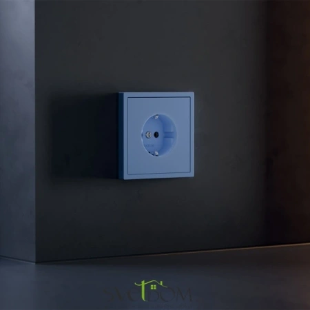 Накладка для розетки с заземлением Voltum S70 Деним VLS000615 Voltum VLS000615
