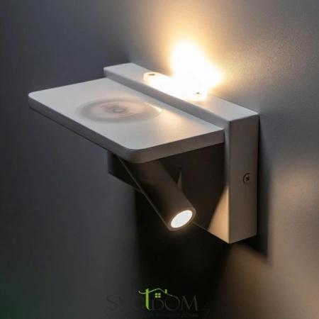 Citilux Декарт CL704370 LED USB QI Светильник поворотный Белый CITILUX