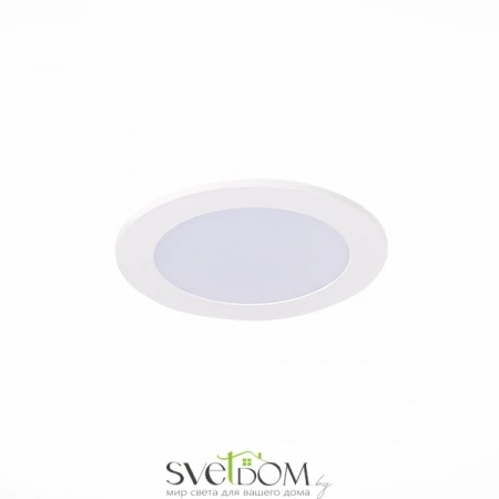 ST212.508.05 Св-к встр. Белый LED 1*5W 3000K/4000K/6000K 375Lm Ra80 110° IP20 D92xH30 220-240V Встраиваемые светильники ST LUCE