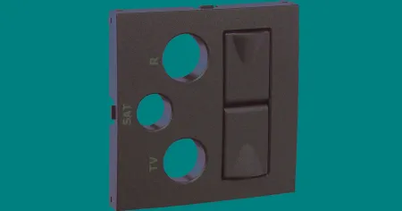 Лицевая панель для мультимедийных розеток R-TV-SAT-2xRJ45 Logus90 Efapel 90773 TIS