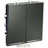 Выключатель двухклавишный с подсветкой Voltum S70 VLS020206  Voltum VLS020206