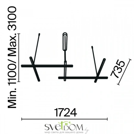 Подвесные светильники Maytoni MOD278PL-L86G3K1 от Магазина Svetdom.by