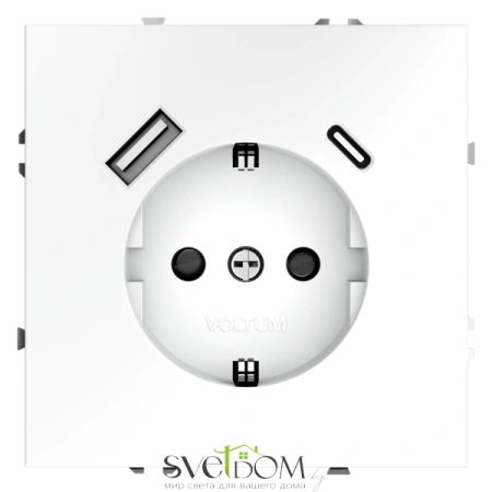 Розетка с USB, A+C Voltum S70 VLS040502  Voltum VLS040502