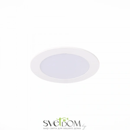 ST209.538.06 Св-к встр. Белый LED 1*6W 3000K 330Lm Ra80 110° IP20 D120xH8 90-265V Встраиваемые светильники ST LUCE