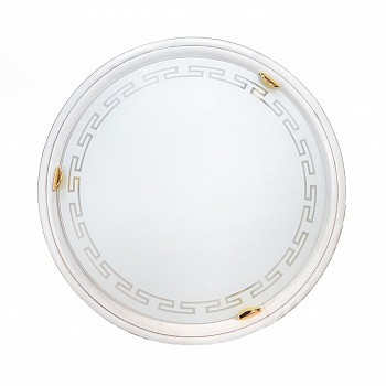 2617 GL-WOOD SN Светильник стекло/белое/кремовый E27 2*60Вт D460 GRECA WOOD