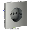 Розетки электрические с заземлением и шторками  Voltum S70 VLS040205  Voltum VLS040205