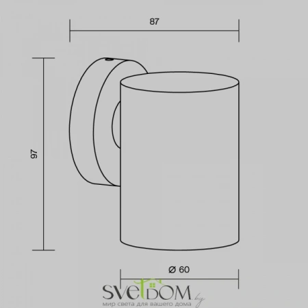 Настенные светильники O493WL-01B Maytoni | Svetdom.by