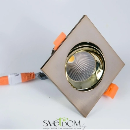 Citilux Альфа CLD001KNW6 LED Встраиваемый светильник Бронза Золото CITILUX