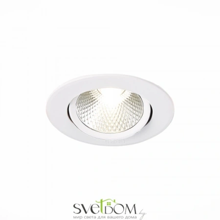 ST211.548.06.24 Св-к встр. Белый LED 1*6W 4000K 480Lm Ra80 24° IP20 D86xH50 220-240V Встраиваемые светильники ST LUCE