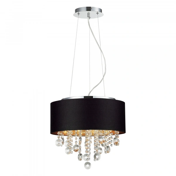 SL1350.403.04 Светильник подвесной ST-Luce Хром/Черный, Золотистый, Прозрачный E14 4*40W LACCHIA