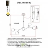 Люстры потолочныеOML-95107-12 Omnilux | Svetdom.by