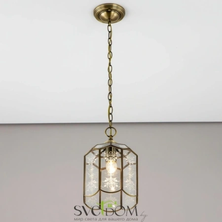 Citilux Витра-2 CL442210 Подвесной светильник витражный Бронза CITILUX
