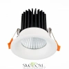 ST703.538.10 Св-к встр. Белый LED 1*10W 3000K 900Lm Ra>90 38° IP20 D85xH75 170-240V Встраиваемые светильники ST LUCE