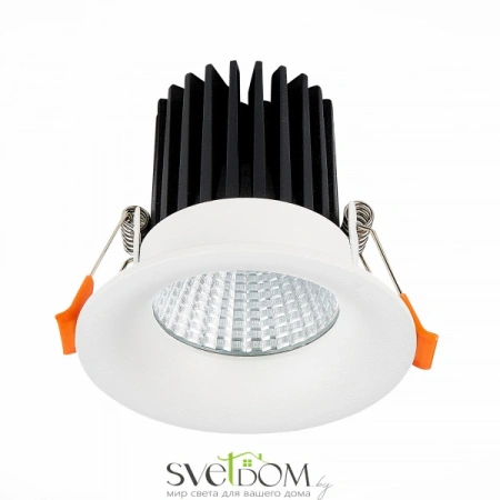 ST703.538.10 Св-к встр. Белый LED 1*10W 3000K 900Lm Ra>90 38° IP20 D85xH75 170-240V Встраиваемые светильники ST LUCE