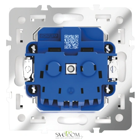 Розетки электрические с заземлением Voltum S70 VLS040103  Voltum VLS040103