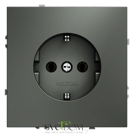 Розетки электрические с заземлением Voltum S70 VLS040106  Voltum VLS040106
