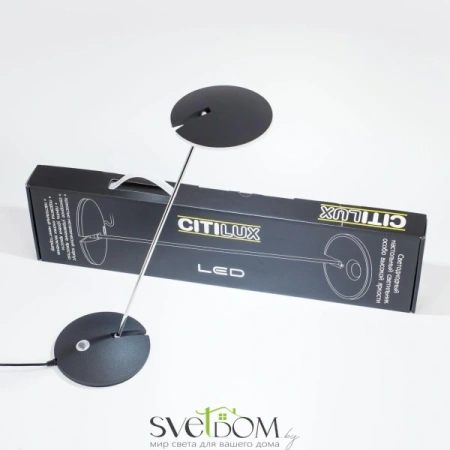 Citilux Ньютон CL803032 LED Настольный светильник с диммером Чёрный CITILUX