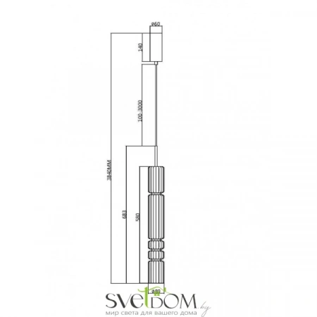 Подвесные светильники Maytoni MOD272PL-L12CH3K от Магазина Svetdom.by