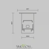Комплект заглушек (для профиля 35x42) 2 шт., ALM-3542-B-EC 642054 Maytoni