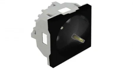 Розетка 2к+З  (45х45)  - черный Efapel 45131 SPM