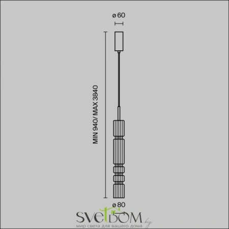 Подвесные светильники Maytoni MOD272PL-L12CH3K от Магазина Svetdom.by