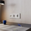 Розетки электрические с заземлением Voltum S70 VLS040103  Voltum VLS040103