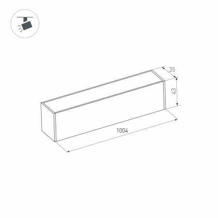 Светильник MAG-FLAT-45-L1005-30W Day4000 (BK, 100 deg, 24V) Arlight 026963 Arlight