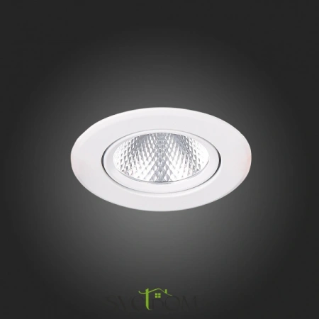 ST211.548.08.36 Св-к встр. Белый LED 1*8W 4000K 640Lm Ra80 36° IP20 D86xH50 220-240V Встраиваемые светильники ST LUCE