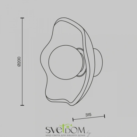 Настенные светильники MOD207WL-01BS Maytoni | Svetdom.by