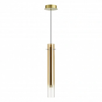 5061/5LB PENDANT ODL24 317 золотой/янтарный/металл/стекло Подвес LED 4W 3000K SHINY