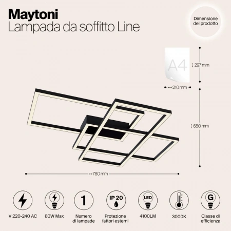 Потолочные светильники Maytoni MOD015CL-L80B от Магазина Svetdom.by