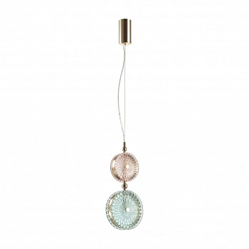 5412/13LB L-VISION ODL_EX23 50 золотой/розовый/голубой металл/стекло Подвес LED 13W 4000K CARAMELLA